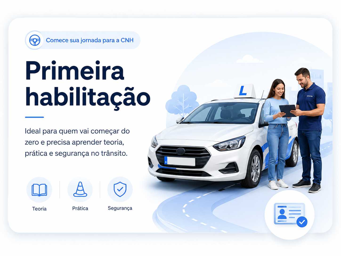 Ilustração para primeira habilitação